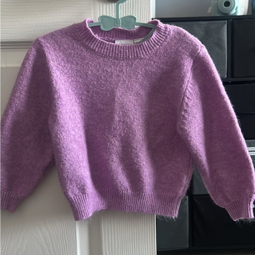 Zara Lavender Crew Neck Sweater